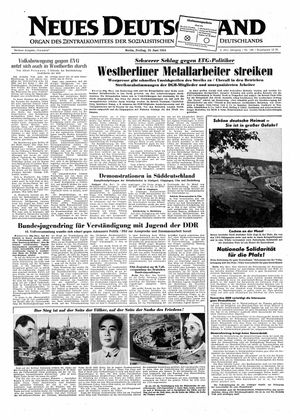 Neues Deutschland Online-Archiv vom 25.06.1954