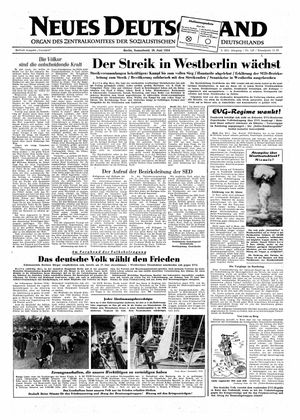 Neues Deutschland Online-Archiv vom 26.06.1954