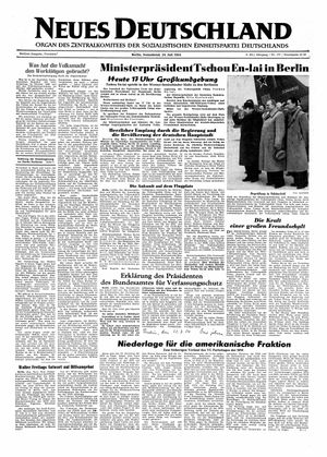 Neues Deutschland Online-Archiv vom 24.07.1954