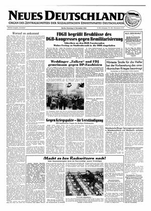 Neues Deutschland Online-Archiv vom 09.11.1954