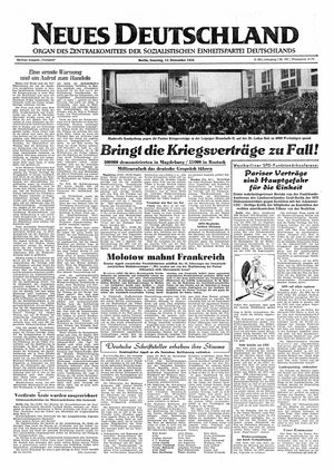 Neues Deutschland Online-Archiv vom 12.12.1954
