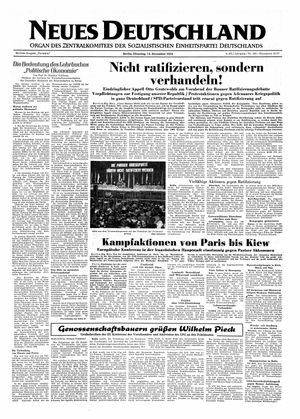 Neues Deutschland Online-Archiv vom 14.12.1954