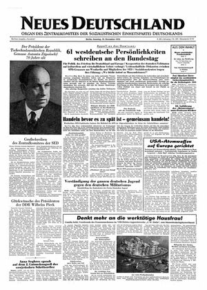 Neues Deutschland Online-Archiv vom 19.12.1954
