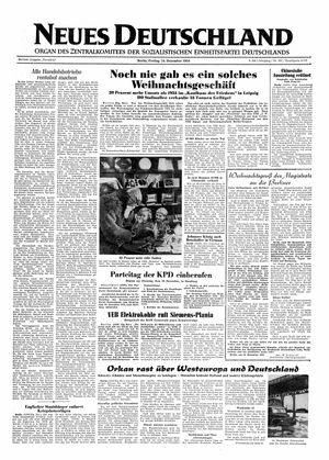 Neues Deutschland Online-Archiv vom 24.12.1954
