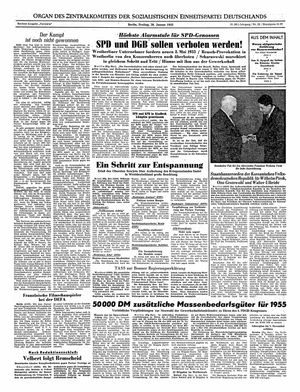 Neues Deutschland Online-Archiv vom 28.01.1955