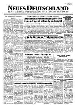 Neues Deutschland Online-Archiv vom 11.02.1955