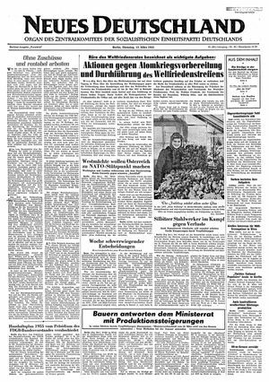 Neues Deutschland Online-Archiv vom 15.03.1955