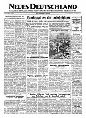 Neues Deutschland Online-Archiv vom 17.03.1955
