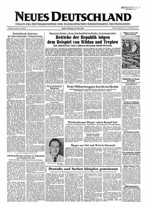 Neues Deutschland Online-Archiv vom 29.03.1955