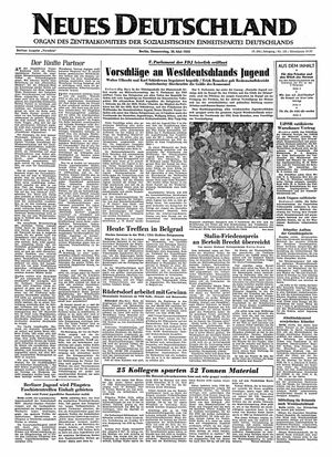 Neues Deutschland Online-Archiv vom 26.05.1955