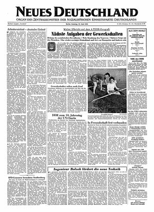 Neues Deutschland Online-Archiv vom 19.06.1955