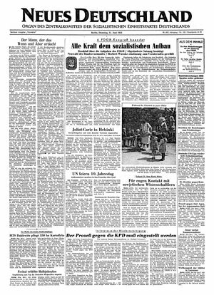 Neues Deutschland Online-Archiv vom 21.06.1955