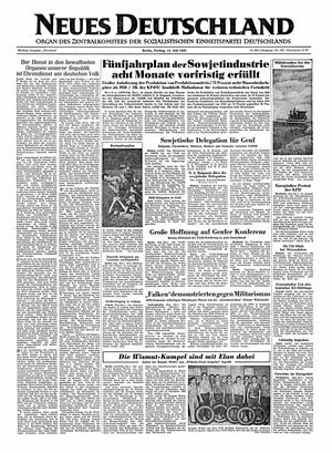 Neues Deutschland Online-Archiv vom 15.07.1955