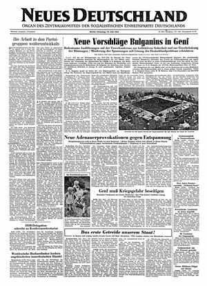 Neues Deutschland Online-Archiv vom 19.07.1955