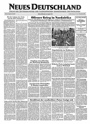 Neues Deutschland Online-Archiv vom 24.08.1955