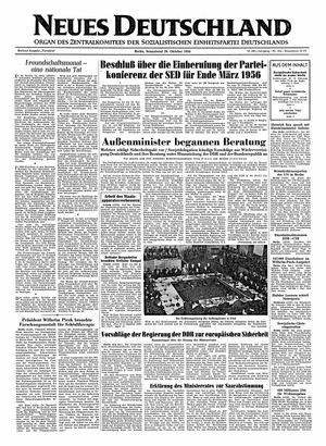 Neues Deutschland Online-Archiv vom 29.10.1955