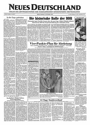 Neues Deutschland Online-Archiv vom 13.11.1955