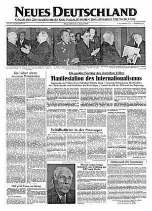 Neues Deutschland Online-Archiv vom 04.01.1956