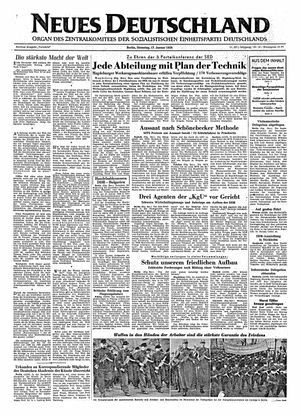 Neues Deutschland Online-Archiv vom 17.01.1956