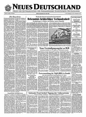 Neues Deutschland Online-Archiv vom 26.05.1956