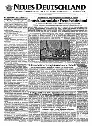 Neues Deutschland Online-Archiv vom 13.06.1956