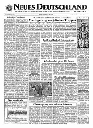Neues Deutschland Online-Archiv vom 19.06.1956
