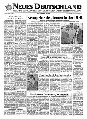 Neues Deutschland Online-Archiv vom 25.06.1956