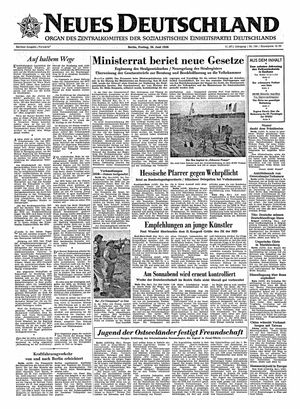 Neues Deutschland Online-Archiv vom 29.06.1956