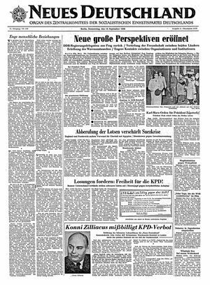 Neues Deutschland Online-Archiv vom 13.09.1956