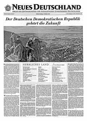 Neues Deutschland Online-Archiv vom 07.10.1956