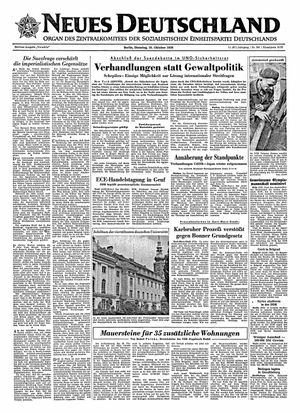 Neues Deutschland Online-Archiv vom 16.10.1956