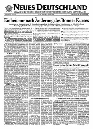 Neues Deutschland Online-Archiv vom 24.10.1956