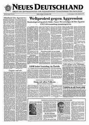 Neues Deutschland Online-Archiv vom 02.11.1956