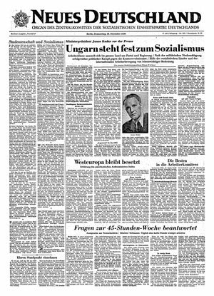 Neues Deutschland Online-Archiv on Dec 20, 1956