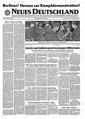 Neues Deutschland Online-Archiv vom 20.01.1957