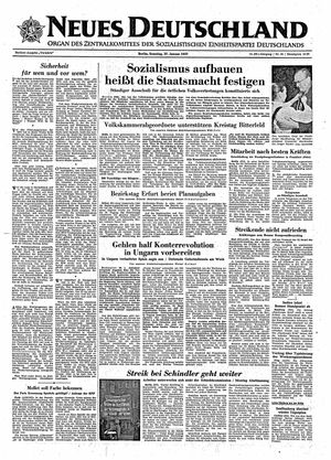 Neues Deutschland Online-Archiv vom 27.01.1957