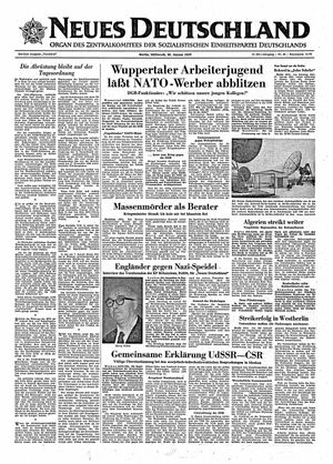 Neues Deutschland Online-Archiv vom 30.01.1957