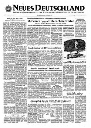 Neues Deutschland Online-Archiv vom 31.01.1957