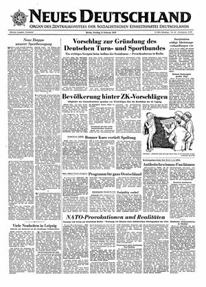 Neues Deutschland Online-Archiv on Feb 8, 1957