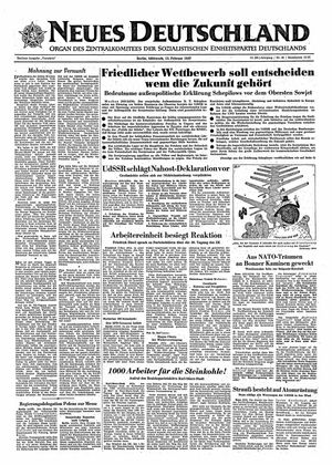 Neues Deutschland Online-Archiv vom 13.02.1957