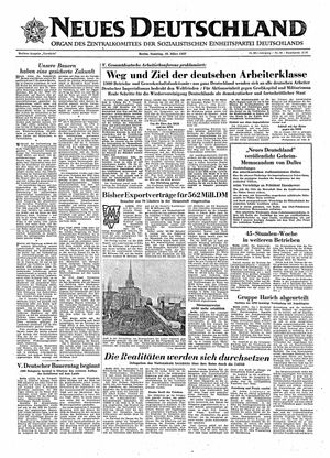 Neues Deutschland Online-Archiv vom 10.03.1957