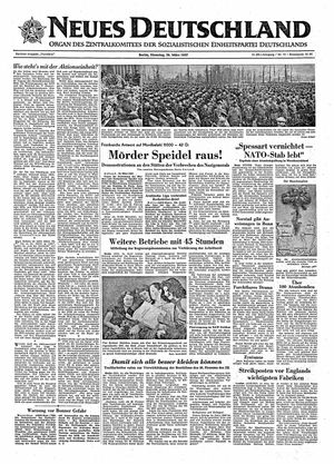 Neues Deutschland Online-Archiv vom 26.03.1957