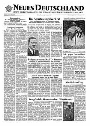 Neues Deutschland Online-Archiv vom 28.03.1957