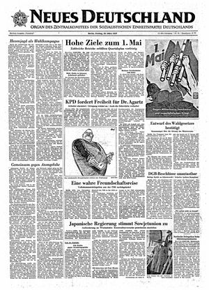 Neues Deutschland Online-Archiv vom 29.03.1957