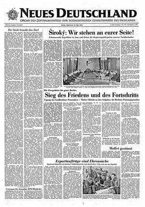 Neues Deutschland Online-Archiv on May 22, 1957