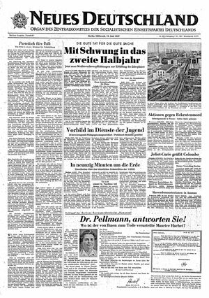 Neues Deutschland Online-Archiv vom 12.06.1957