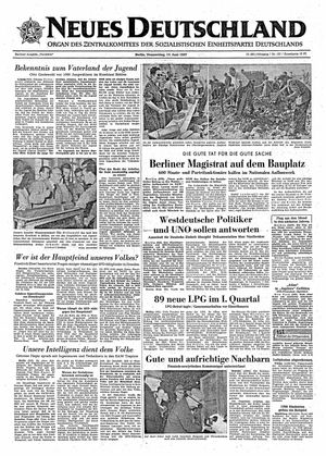 Neues Deutschland Online-Archiv vom 13.06.1957