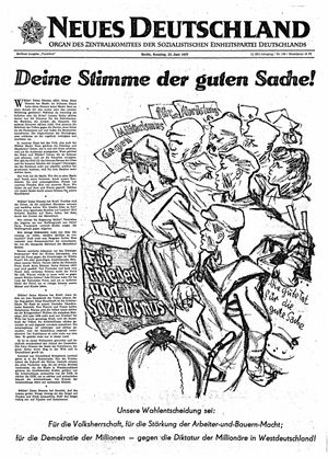 Neues Deutschland Online-Archiv vom 23.06.1957