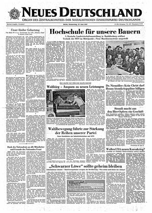Neues Deutschland Online-Archiv vom 27.06.1957
