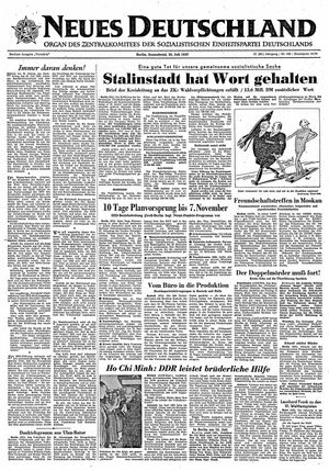 Neues Deutschland Online-Archiv vom 20.07.1957